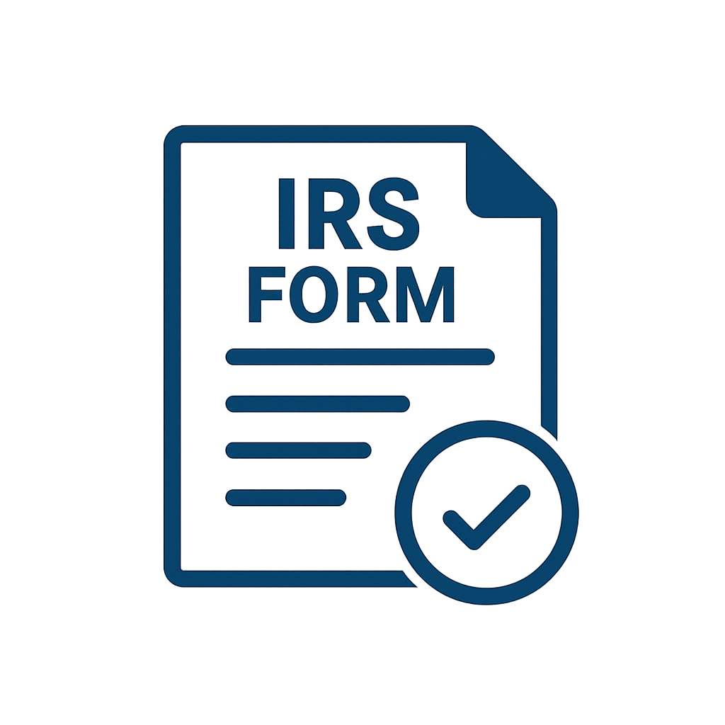 Flat vector illustration of a pen signing organized financial paperwork on a desk, representing accurate and professional tax return preparation.